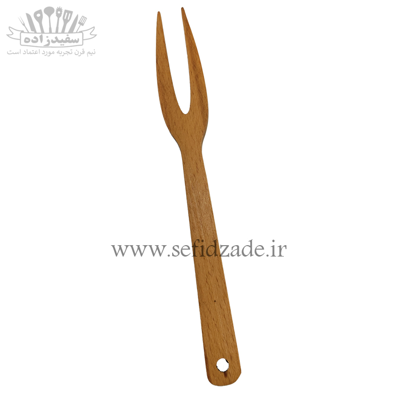 چنگال استیک چوبی راش تولیدی توت کد 1076